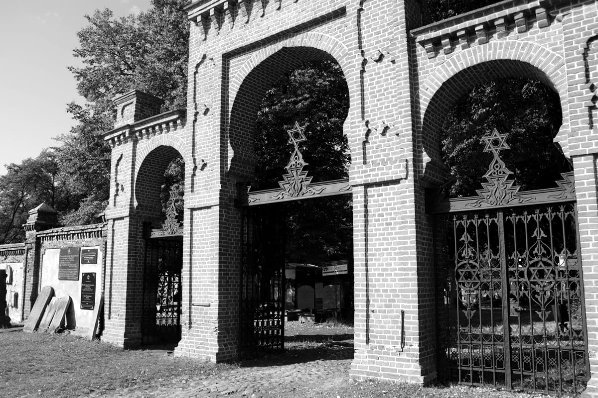 Haupttor Jüdischer Friedhof Łódź Bracka-Straße