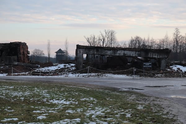 Ruine des Krematoriums und Gaskammer I, in Birkenau
