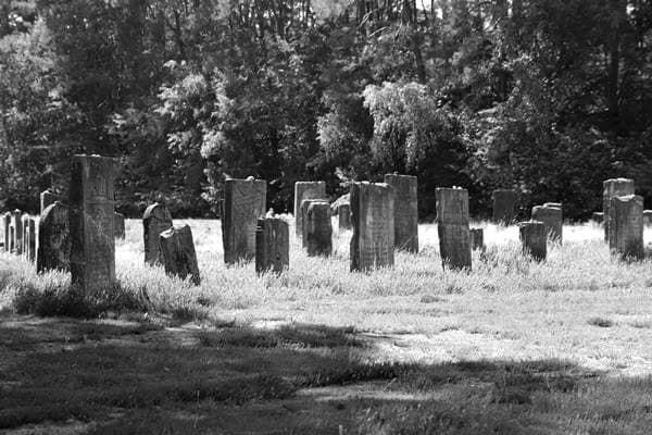 Jüdische Grabsteine (Macewot) am Ort der Massengräber in Chełmno