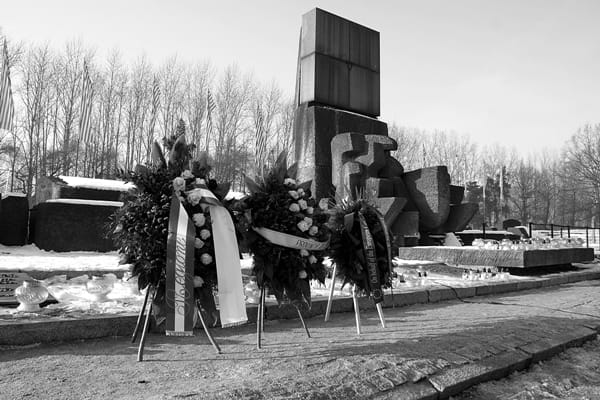 Internationales Denkmal in Auschwitz-Birkenau für die Opfer des Lagers