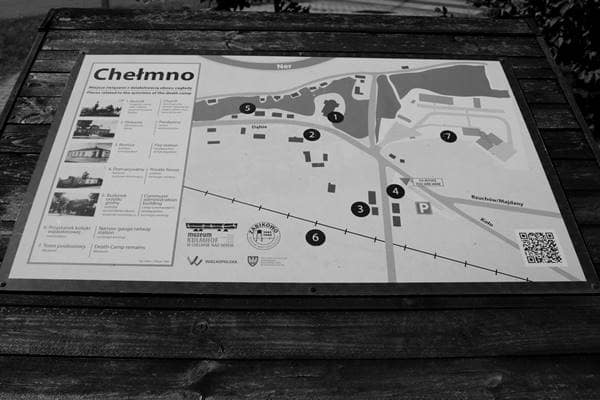 Lagerplan des Vernichtungslagers Kulmhof (Chełmno)