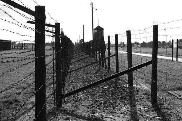 Wachturm am Häftlingsfeld III in Majdanek