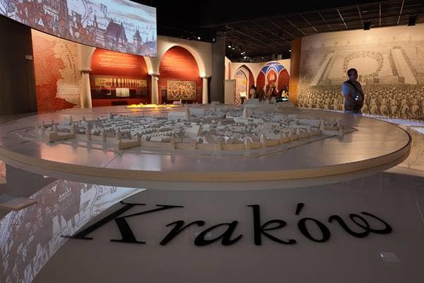 Darstellung der mittelalterlichen jüdischen Siedler in Krakau und Kazimierz