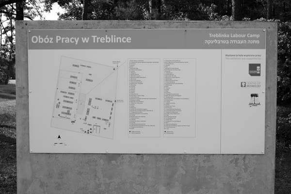 Lagerplan des Arbeitslagers Treblinka I