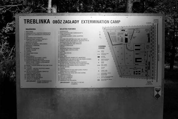 Lagerplan des Vernichtungslagers Treblinka II